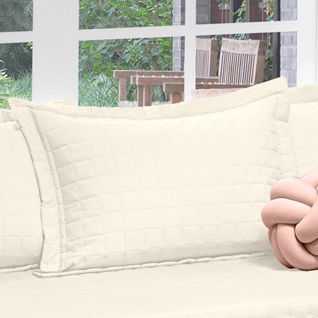 Porta Travesseiro 70cm x 50cm Zapt Zum 200 Fios 100% Algodão 01 Peça - Palha