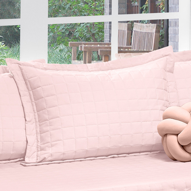 Porta Travesseiro 70cm x 50cm Zapt Zum 200 Fios 100% Algodão 01 Peça - Rosa Chá