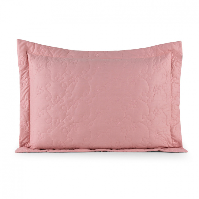 Porta Travesseiro Clara 200 Fios 100% Algodão 70cm x 50cm 01 Peça - Rosa Chá