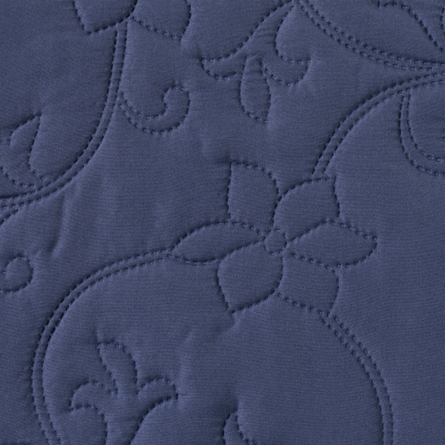 Porta Travesseiro Dupla Face Suavit Percal 400 Fios Acetinado 70cm x 50cm 01 Peça - Azul / Cinza