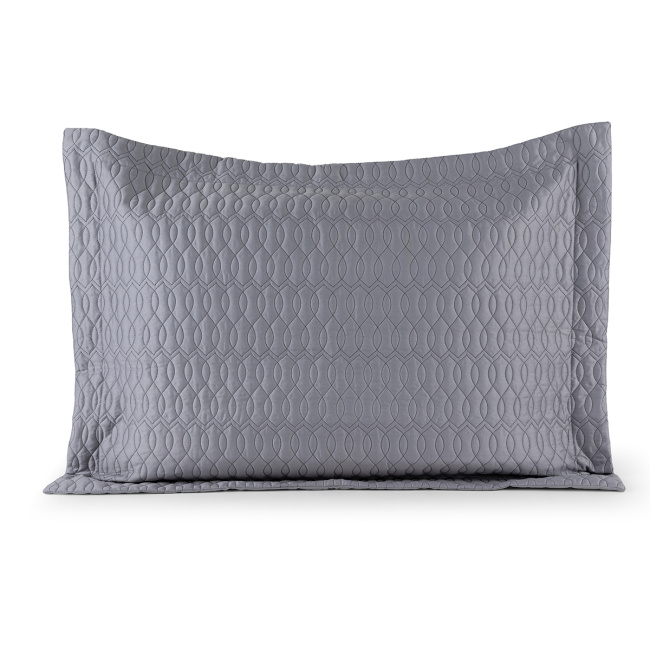 Porta Travesseiro Matelado Dakar 70cm x 50cm 400 Fios Egípcio 100% Algodão 01 Peça - Concreto