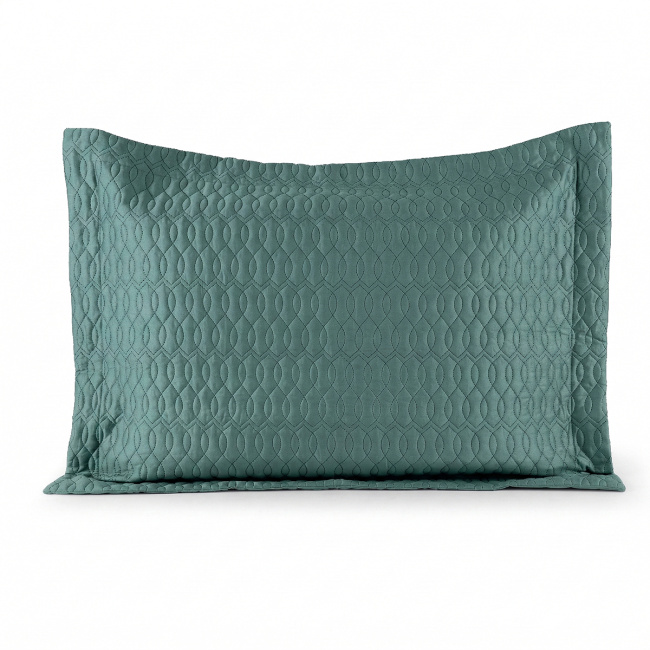 Porta Travesseiro Matelado Dakar 70cm x 50cm 400 Fios Egípcio 100% Algodão 01 Peça - Verde