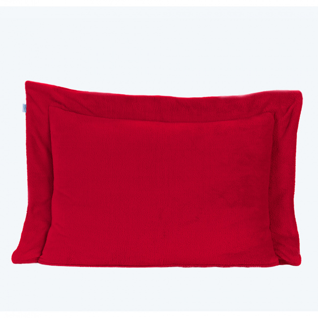 Porta Travesseiro Soft Lucca 90cm x 50cm 01 Peça - Vermelho