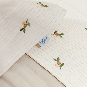 Roupa de Cama Casal Ellora 200 Fios 100% Algodão 04 Peças - Palha