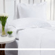 Roupa de Cama Casal Glass Clean Tecido 200 Fios 100% Algodão 04 Peças - Branco