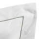 Roupa de Cama Casal Glass Clean Tecido 200 Fios 100% Algodão 04 Peças - Branco / Verde