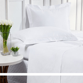 Roupa de Cama Casal King Glass Clean 200 Fios 100% Algodão 04 Peças - Branco