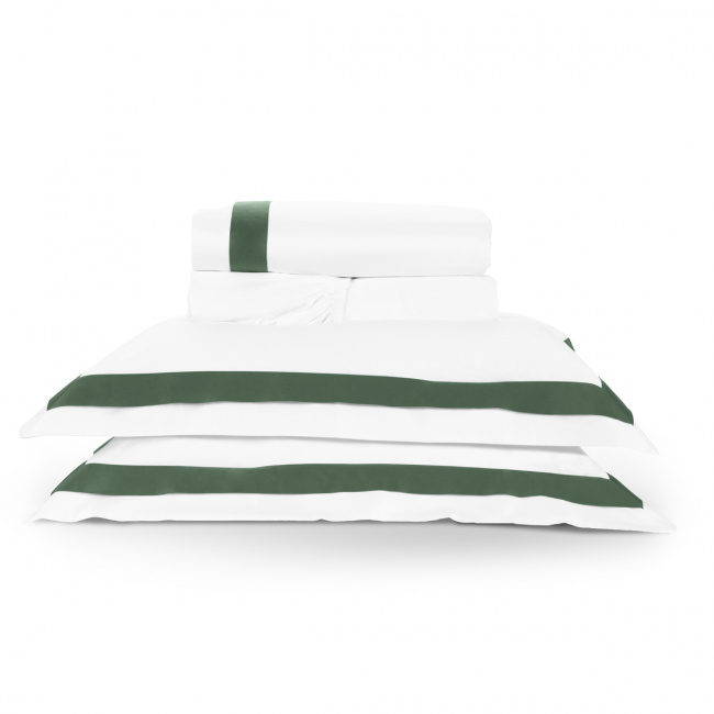 Roupa de Cama Casal Laisa 400 Fios Egípcio 100% Algodão 04 Peças - Verde