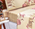 Roupa de Cama Casal Padrão Requinte 180 Fios 04 Peças - Palha