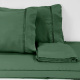 Roupa de Cama Casal Ponto Infinity Percal Toque Macio 03 Peças - Verde