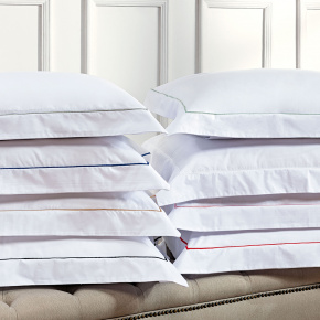 Roupa de Cama Casal Queen Glass Clean 200 Fios 100% Algodão 04 Peças - Branco / Dourado