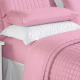 Roupa de Cama Casal Queen Kit Top Line 180 Fios 04 Peças - Rosê