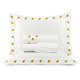Roupa de Cama King Bordado Girassol 200 Fios 100% Algodão 2,80m x 2,60m 04 Peças - Palha