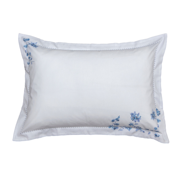 Roupa de Cama King Essenza Percal Acetinado 200 Fios Egípcios 100% Algodão 2,80m x 2,60m 04 Peças - Azuri