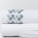Roupa de Cama King Lustria 200 Fios 100% Algodão 2,80m x 2,60m 04 Peças - Azul