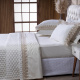 Roupa de Cama King Monaco 400 Fios 100% Algodão Egípcios 04 Peças - Dourado