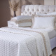 Roupa de Cama King Monaco 400 Fios 100% Algodão Egípcios 04 Peças - Dourado