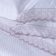 Roupa de Cama Lençol King Oliviéri Percal 400 Fios Egípcio Bordado 100% Algodão 04 Peças - Rosê