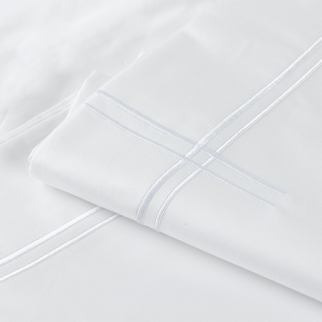 Roupa de Cama King Zoe 2,80m x 2,60m 800 Fios Egípcio Acetinado 100% Algodão 04 Peças - Branco