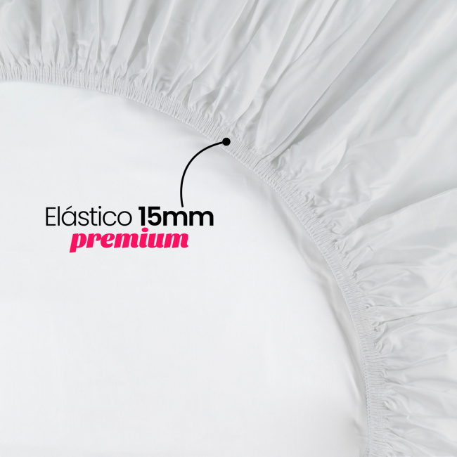 Roupa de Cama Lençol Casal Pádua 400 Fios Egípcio 100% Algodão Bordado Ponto Ajour 03 Peças - Branco