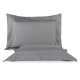 Roupa de Cama Lençol Casal Pádua 400 Fios Egípcio 100% Algodão Bordado Ponto Ajour 03 Peças - Concreto
