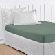 Roupa de Cama Lençol Casal Pádua 400 Fios Egípcio 100% Algodão Bordado Ponto Ajour 03 Peças - Verde