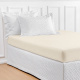 Roupa de Cama Lençol King Pádua 400 Fios Egípcio 100% Algodão Bordado Ponto Ajour 03 Peças - Palha