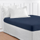 Roupa de Cama Lençol Queen Pádua 400 Fios Egípcio 100% Algodão Bordado Ponto Ajour 03 Peças - Azul