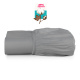Roupa de Cama Lençol Queen Pádua 400 Fios Egípcio 100% Algodão Bordado Ponto Ajour 03 Peças - Concreto