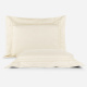 Roupa de Cama Lençol Queen Pádua 400 Fios Egípcio 100% Algodão Bordado Ponto Ajour 03 Peças - Palha