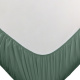Roupa de Cama Lençol Queen Pádua 400 Fios Egípcio 100% Algodão Bordado Ponto Ajour 03 Peças - Verde