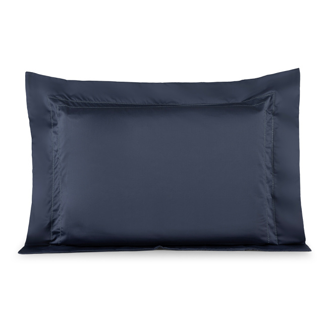 Roupa de Cama Lençol Solteiro King Pádua 400 Fios Egípcio 100% Algodão Bordado Ponto Ajour 03 Peças - Azul