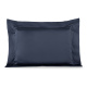 Roupa de Cama Lençol Solteiro King Pádua 400 Fios Egípcio 100% Algodão Bordado Ponto Ajour 03 Peças - Azul