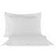 Roupa de Cama Lençol Solteiro King Pádua 400 Fios Egípcio 100% Algodão Bordado Ponto Ajour 03 Peças - Branco