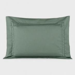 Roupa de Cama Lençol Solteiro King Pádua 400 Fios Egípcio 100% Algodão Bordado Ponto Ajour 03 Peças - Verde