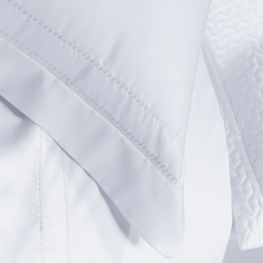 Roupa de Cama Lençol Solteiro Pádua 400 Fios Egípcio 100% Algodão Bordado Ponto Ajour 03 Peças - Branco
