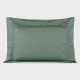 Roupa de Cama Lençol Solteiro Pádua 400 Fios Egípcio 100% Algodão Bordado Ponto Ajour 03 Peças - Verde