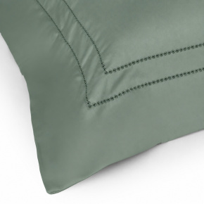 Roupa de Cama Lençol Solteiro Pádua 400 Fios Egípcio 100% Algodão Bordado Ponto Ajour 03 Peças - Verde