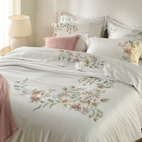 Roupa de Cama Queen Elya 300 Fios 100% Algodão Egípcio 04 Peças - Estampa Digital