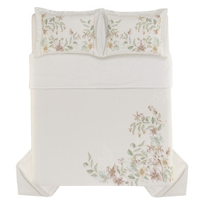 Roupa de Cama Queen Elya 300 Fios 100% Algodão Egípcio 04 Peças - Estampa Digital