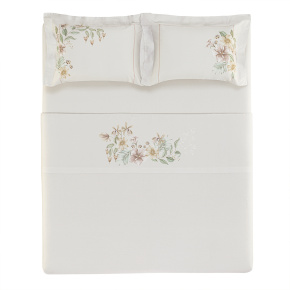 Roupa de Cama Queen Elya 300 Fios 100% Algodão Egípcio 04 Peças - Estampa Digital