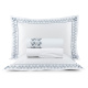 Roupa de Cama Queen Lustria 200 Fios 100% Algodão 2,60m x 2,40m 04 Peças - Azul