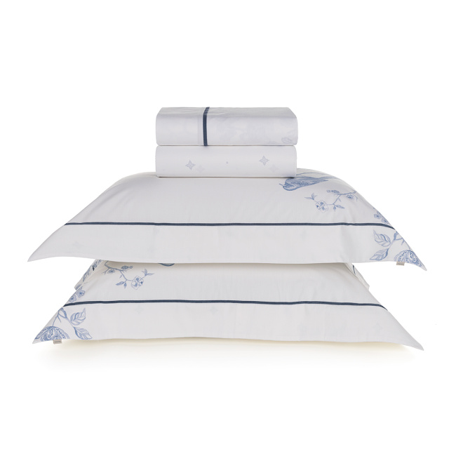 Roupa de Cama Queen Mivy Percal 200 Fios 100% Algodão 2,50m x 2,40m 04 Peças - Estampado