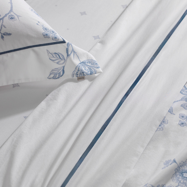 Roupa de Cama Queen Mivy Percal 200 Fios 100% Algodão 2,50m x 2,40m 04 Peças - Estampado