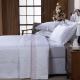 Roupa de Cama Lençol Queen Oliviéri Percal 400 Fios Egípcio Bordado 100% Algodão 04 Peças - Rosê