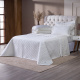 Roupa de Cama Lençol Queen Oliviéri Percal 400 Fios Egípcio Bordado 100% Algodão 04 Peças - Palha