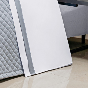 Roupa de Cama Solteiro King Laisa 400 Fios Egípcio 100% Algodão 03 Peças - Concreto