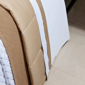 Roupa de Cama Solteiro King Laisa 400 Fios Egípcio 100% Algodão 03 Peças - Dourado