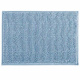 Tapete Antiderrapante Microfibra de Bolinha 60cm x 40cm - Azul