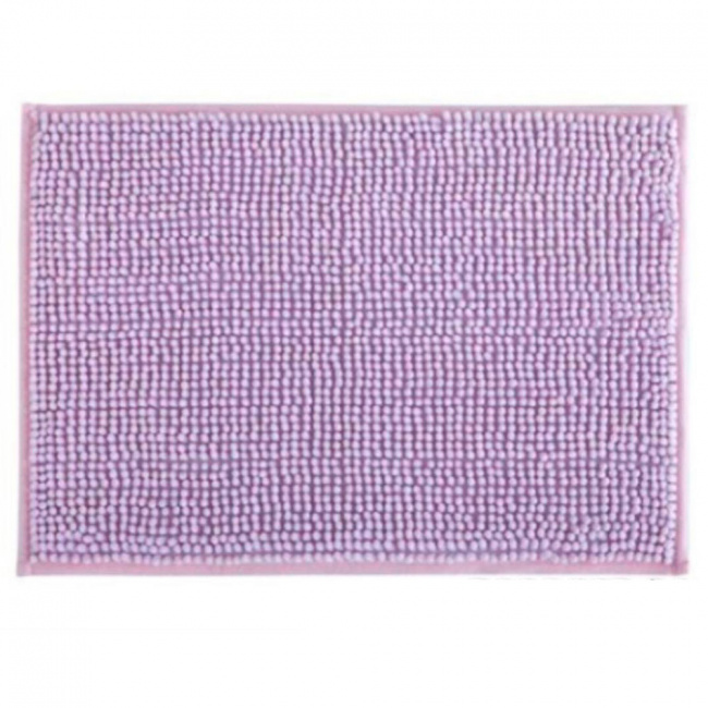 Tapete Antiderrapante Microfibra de Bolinha 60cm x 40cm - Rosa